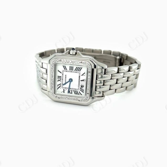 Cartier Custom Diamond Watch  customdiamjewel   