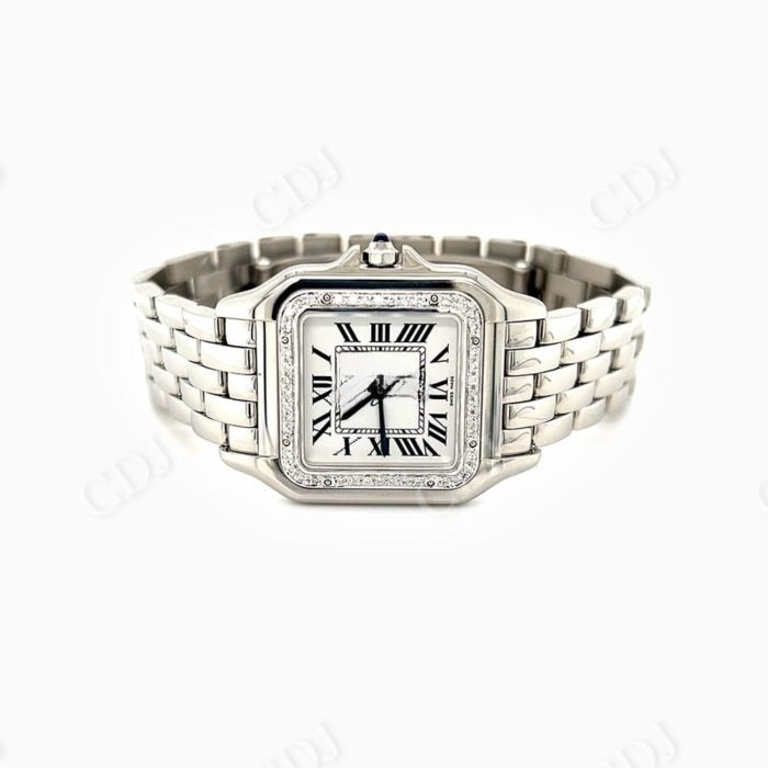 Cartier Custom Diamond Watch  customdiamjewel   