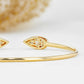 1.11CT Open Cuff Flexible Baguette Round Arrow Head CVD Bracelet  customdiamjewel   