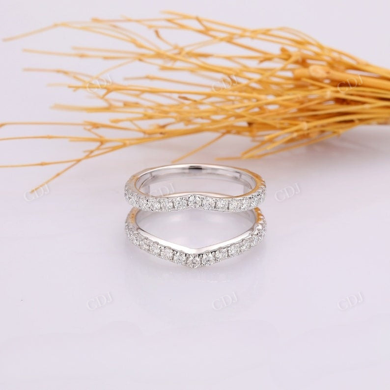 0.25CTW Enhancer Guard Natural Diamond Wedding Band  customdiamjewel   