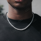 Hip Hop Round Diamond Tennis Chain For Unisex  customdiamjewel   