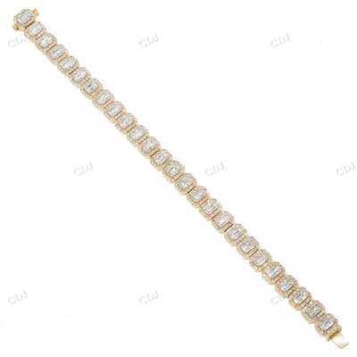 14K Gold Moissanite Diamond Designer Bracelet hip hop jewelry CustomDiamJewel