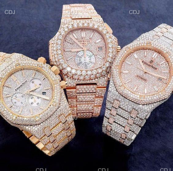 Customized Hip Hop Diamond Watch  customdiamjewel   