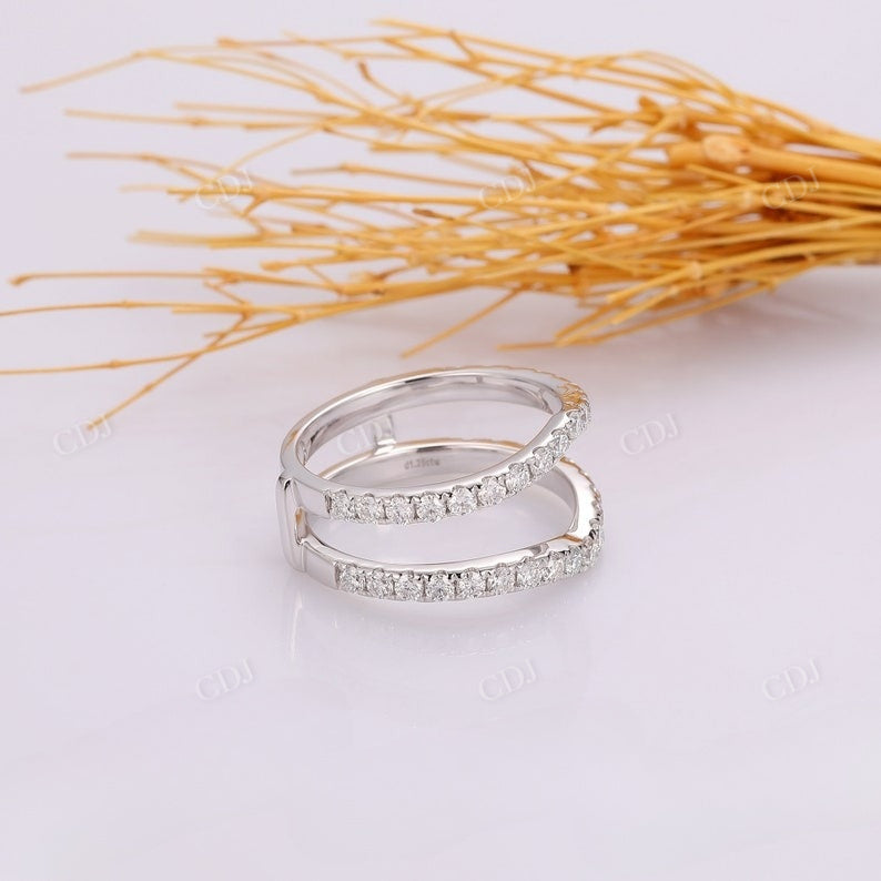 0.25CTW Enhancer Guard Natural Diamond Wedding Band  customdiamjewel   