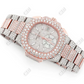 Chrono Two Tone Lab Diamond Watch  customdiamjewel   