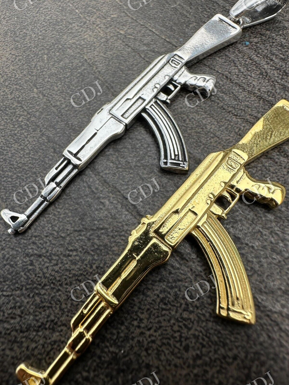 Mens AK47 Gun Rifle Pendant  customdiamjewel   