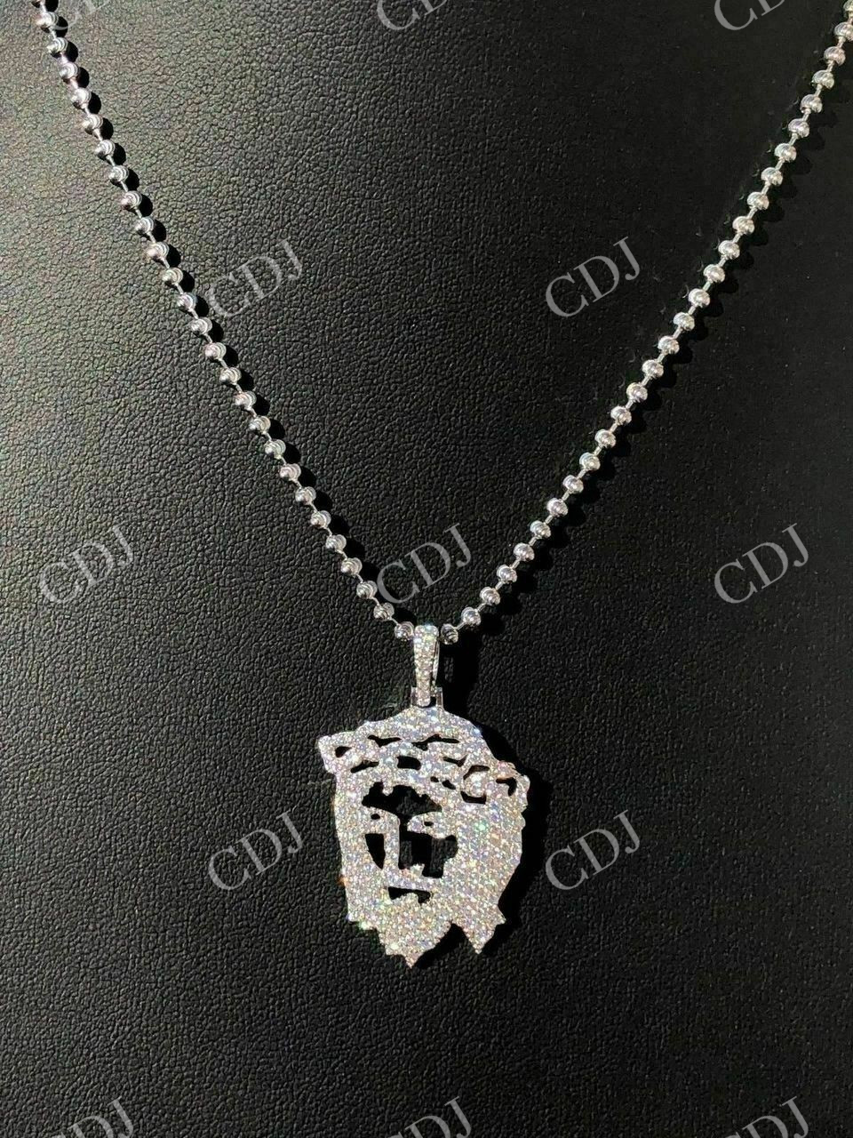 Unique Jesus Piece Diamond Pendant  customdiamjewel   