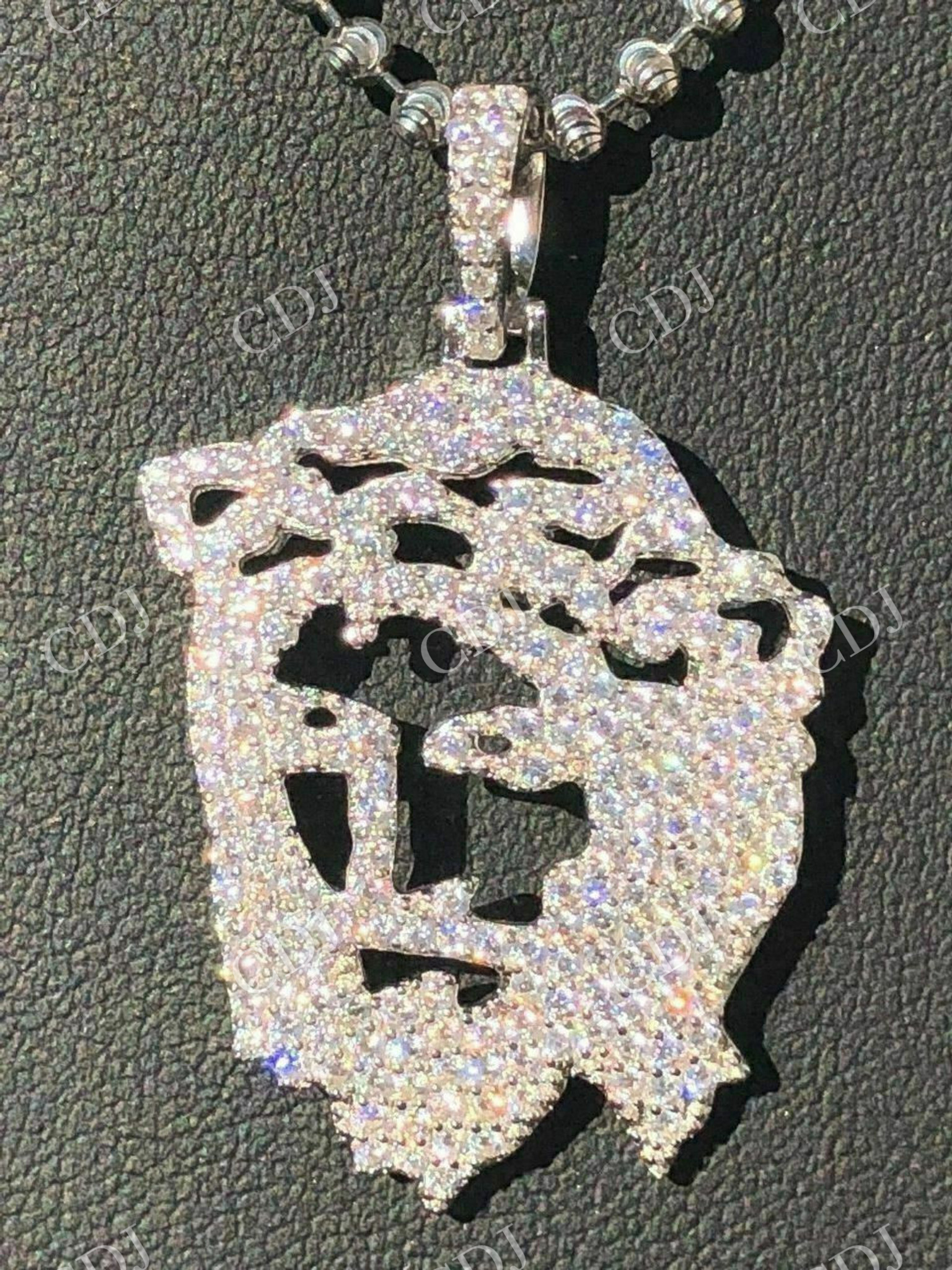 Unique Jesus Piece Diamond Pendant  customdiamjewel   