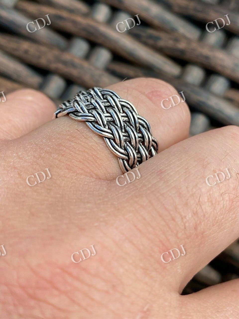 Weave Wedding Band  customdiamjewel   