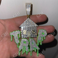 HUGE 3" Glows In Dark HOUSE TRAP Hip Hop Pendant  customdiamjewel   