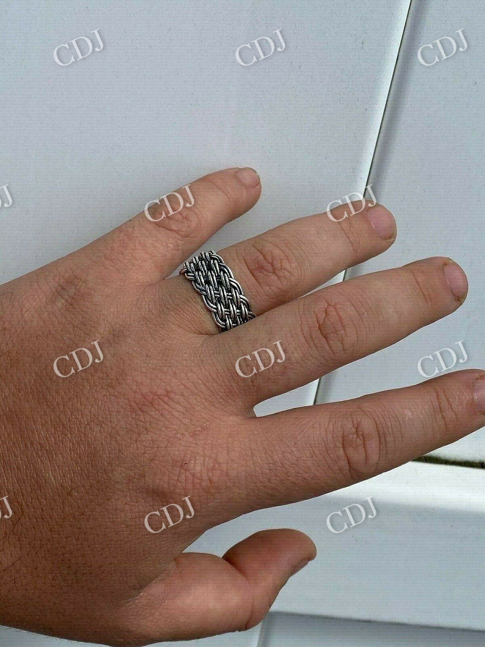 Weave Wedding Band  customdiamjewel   