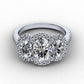 3 Stone Oval Cut  Moissanite Engagement Ring  customdiamjewel   