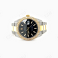 Black Dial Two Tone Stainless Steel Diamond Rolex Watch  customdiamjewel   