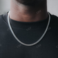 6mm Silver Hip Hop Cuban Chain Daily Wear Necklace  customdiamjewel   