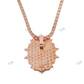 Unique Design Rose Gold Plated Memory Pendant Necklace hip hop jewelry CustomDiamJewel