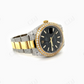 Black Dial Two Tone Stainless Steel Diamond Rolex Watch  customdiamjewel   