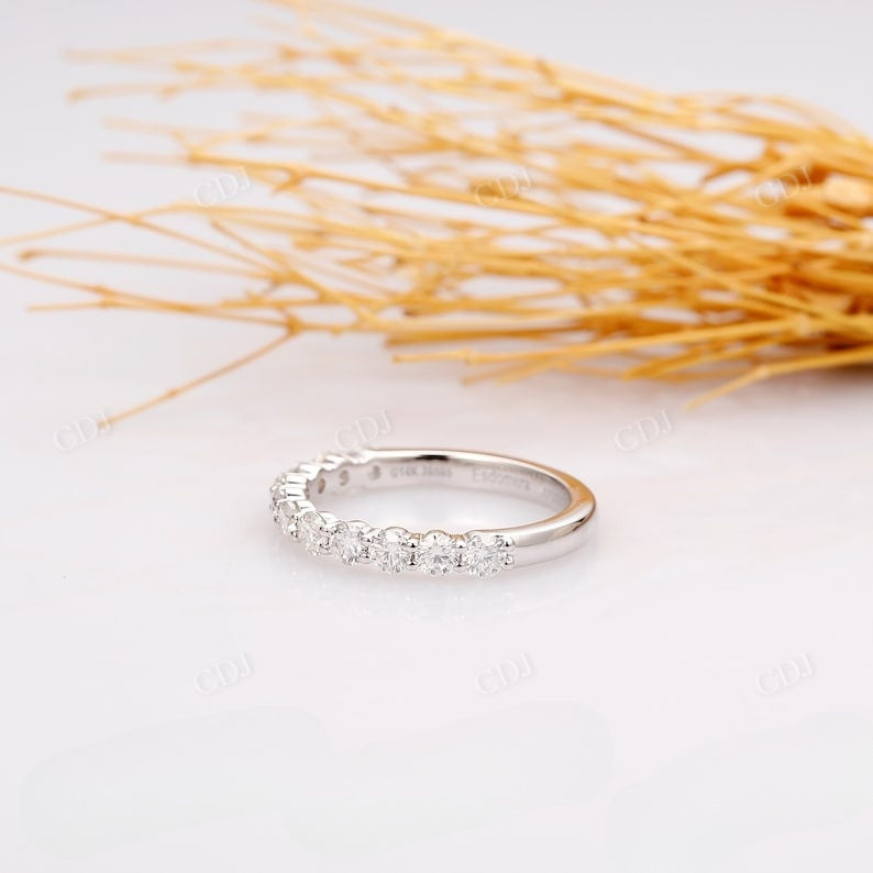 0.62CTW Lab Grown Diamond Half Eternity Wedding Band  customdiamjewel   