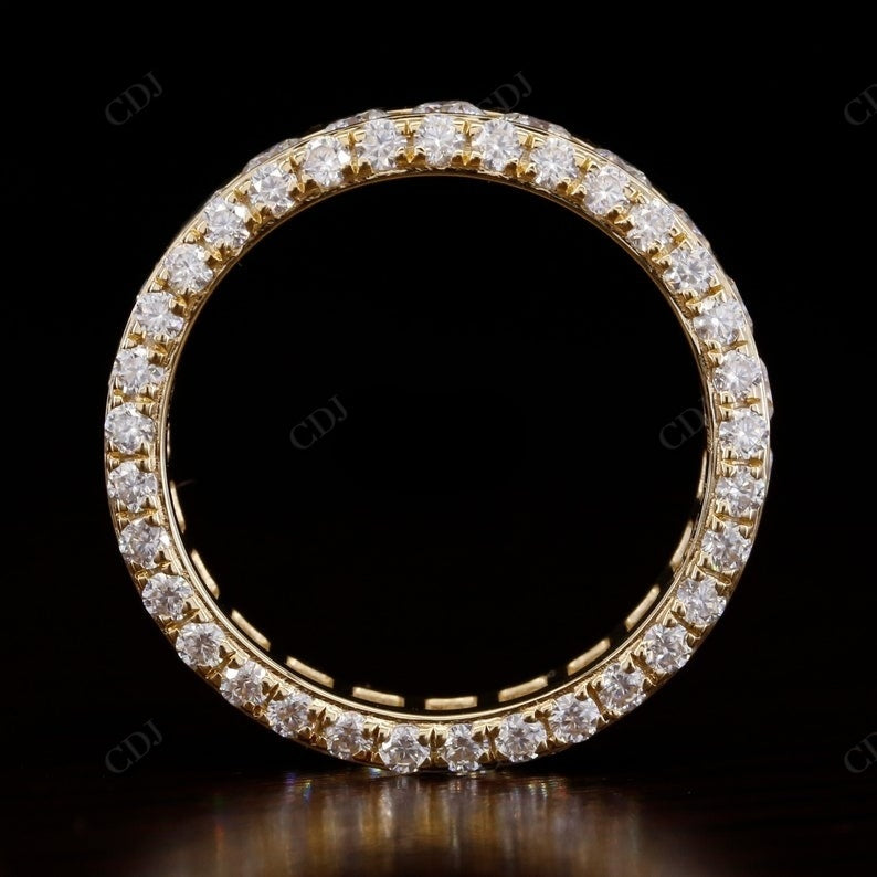 4.00CTW Round Cut Lab Grown Diamond Channel Setting Wedding Band  customdiamjewel   