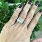 3 Stone Oval Cut  Moissanite Engagement Ring  customdiamjewel   