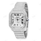 Fully Iced Out Cartier Diamond Watch For Men & Women Superior Quality Wrist Watch 25 Carat (Approx.)  customdiamjewel   