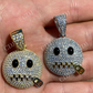 Hip Hop Zipper Mouth Emoji Diamond Pendant  customdiamjewel   