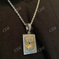 Jesus Malverde Medallion Protección Medalla Diamond Pendant  customdiamjewel   