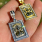 Jesus Malverde Medallion Protección Medalla Diamond Pendant  customdiamjewel   