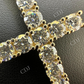 Diamond Iced out Tennis Cross Pendant  customdiamjewel   