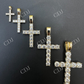 Diamond Iced out Tennis Cross Pendant  customdiamjewel   