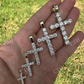 Diamond Iced out Tennis Cross Pendant  customdiamjewel   