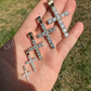 Diamond Iced out Tennis Cross Pendant  customdiamjewel   