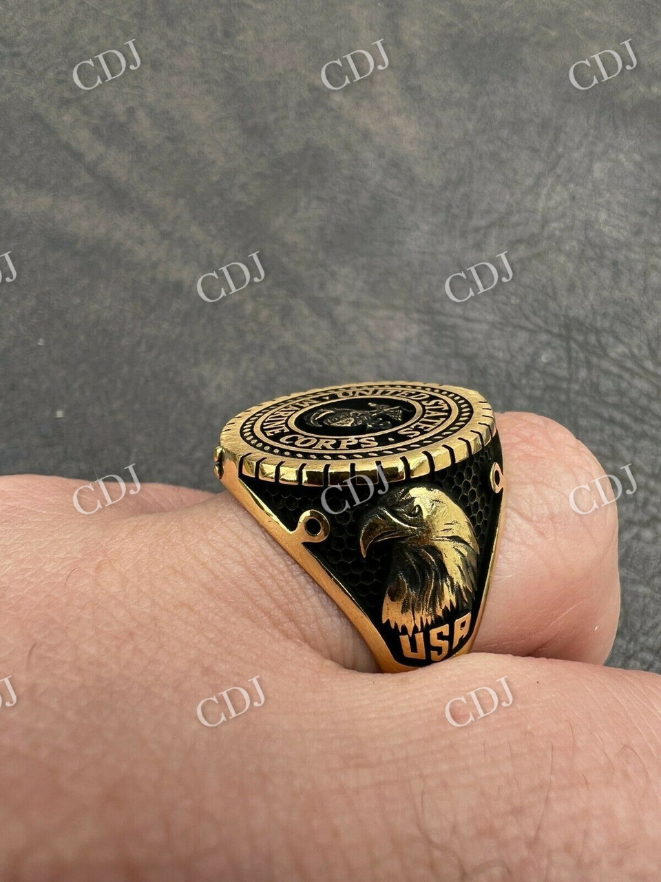 14k Gold Men's Ring  customdiamjewel   