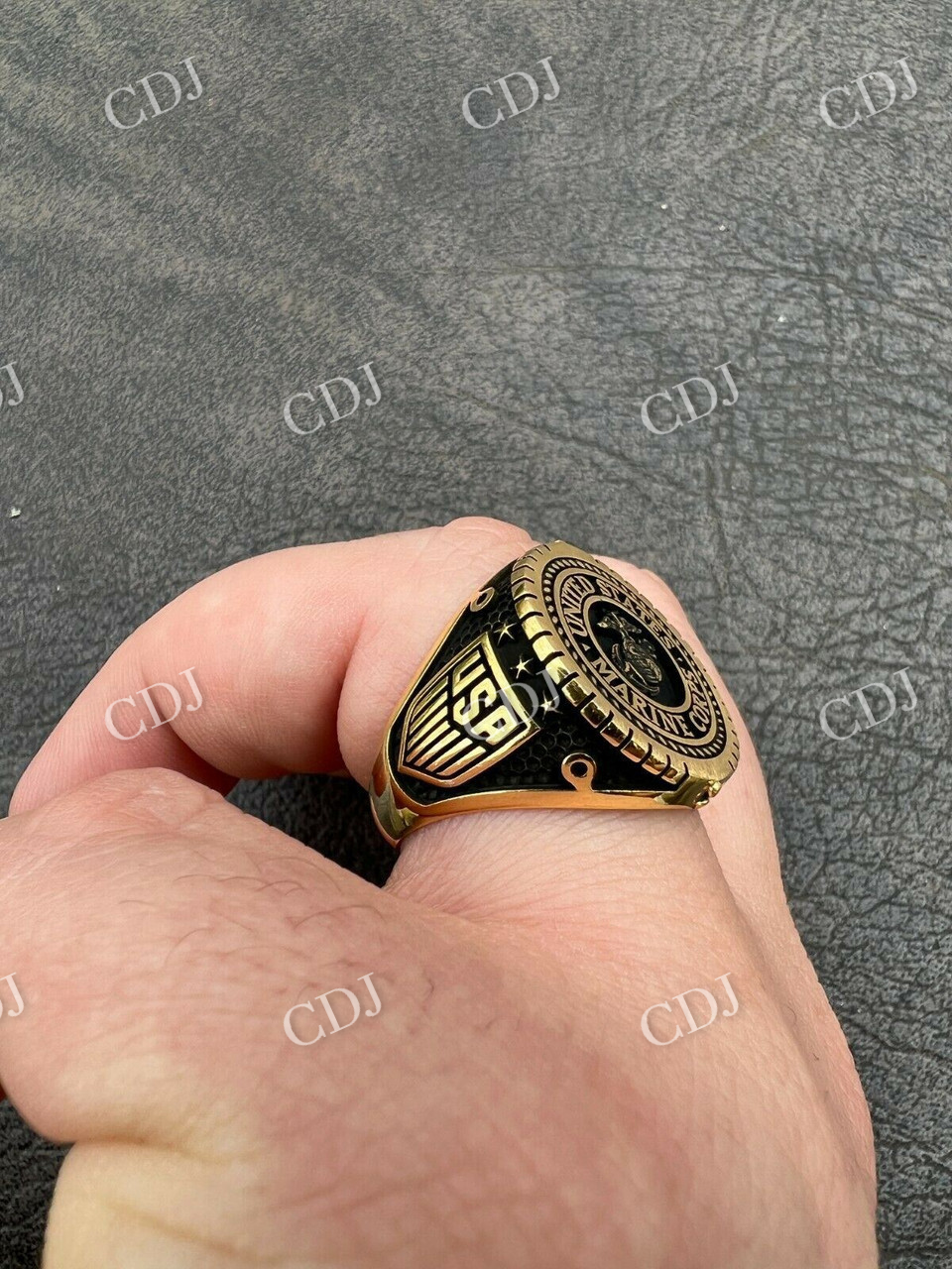 14k Gold Men's Ring  customdiamjewel   