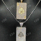 Ace of Spades Poker Card Diamond Pendant  customdiamjewel   