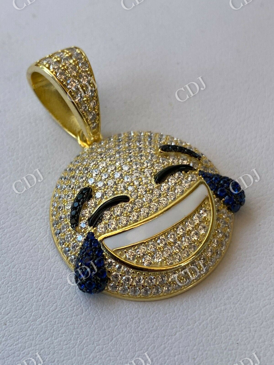 Hip Hop LOL Emoji Diamond Pendant  customdiamjewel   