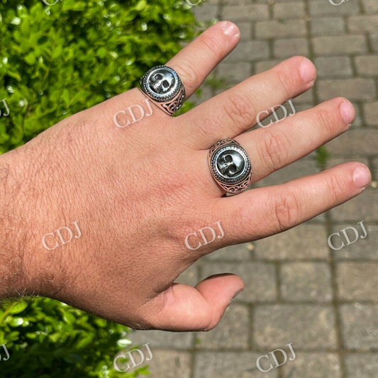 Sterling Silver Vintage Skull Ring  customdiamjewel   