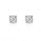 Squre Shape VVS Moissanite Diamond Siver Earrings hip hop jewelry customdiamjewel