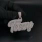 Iced Out TEEZY Custom Name Pendant hip hop jewelry CustomDiamJewel   