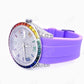 Rainbow Bezel Rolex Diamond Custom Watch  customdiamjewel   