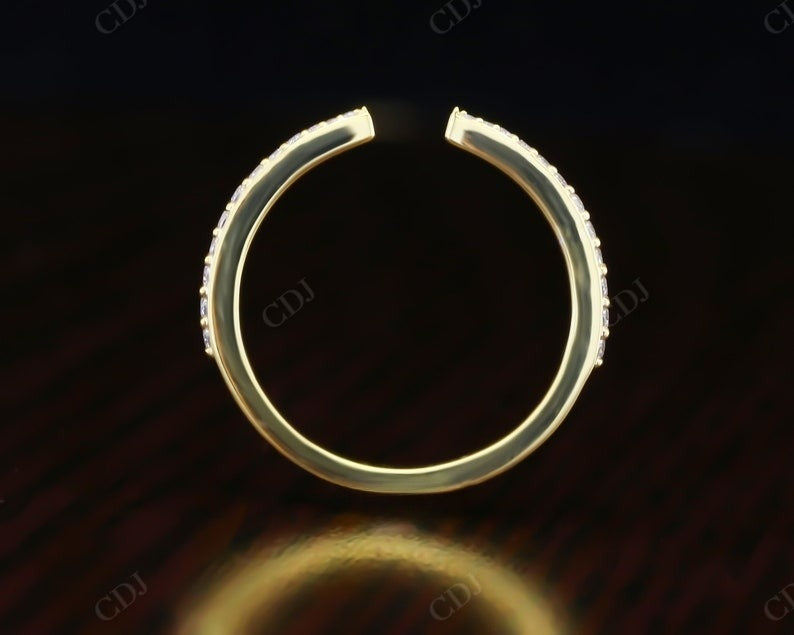 0.24CTW Round Cut CVD Diamond Open Wedding Band  customdiamjewel   