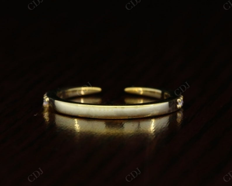 0.24CTW Round Cut CVD Diamond Open Wedding Band  customdiamjewel   