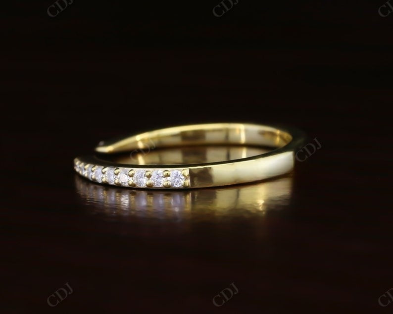 0.24CTW Round Cut CVD Diamond Open Wedding Band  customdiamjewel   