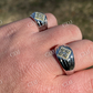 Unique Two Tone Pinky Diamond Ring  customdiamjewel   