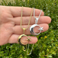 14k Gold Crescent Moon & Star Islam Pendant  customdiamjewel   