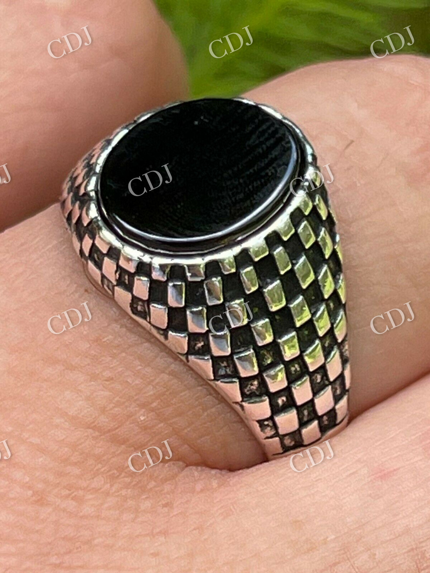 Black Onyx Men's Hip Hop Ring  customdiamjewel   