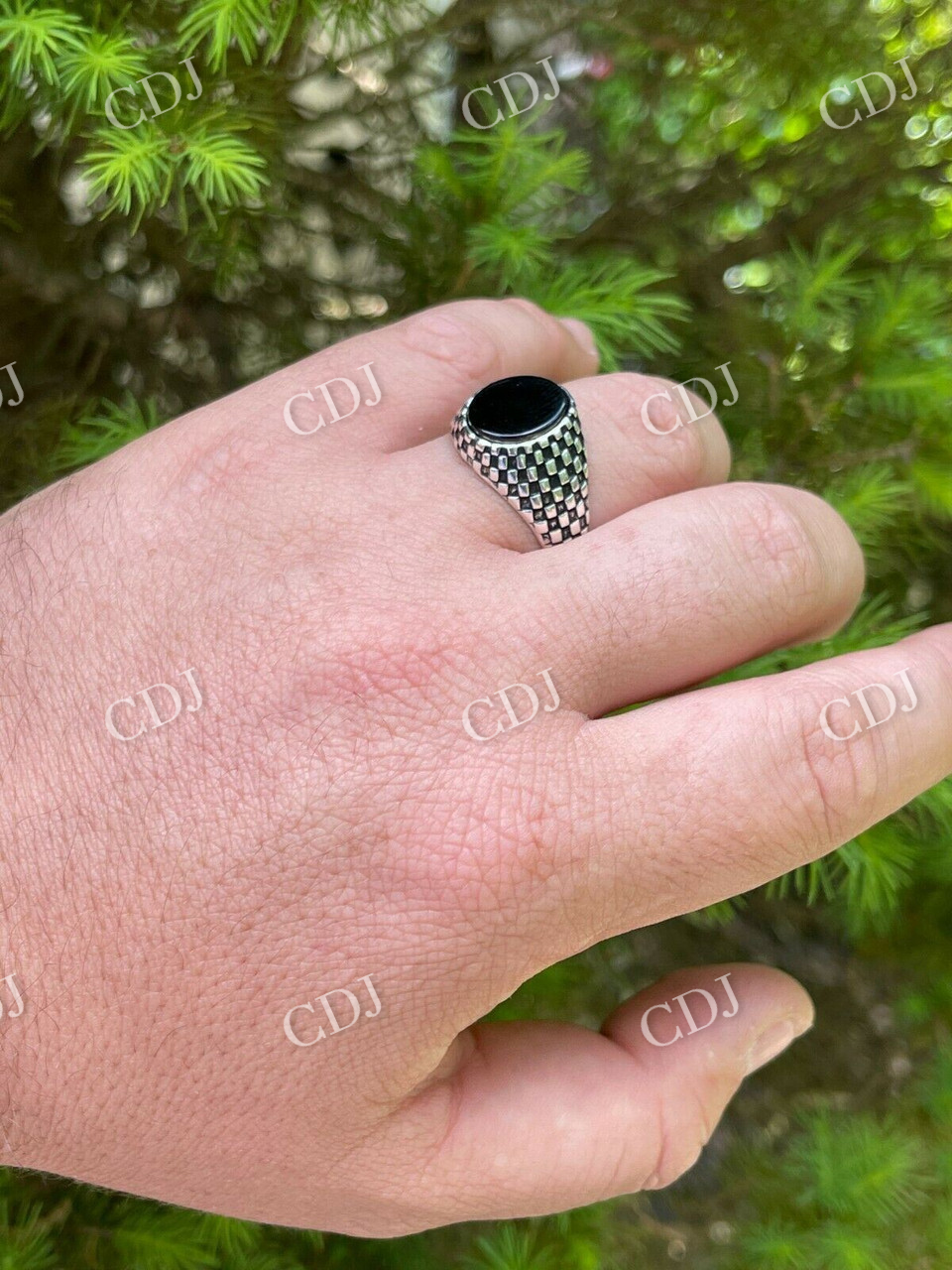 Black Onyx Men's Hip Hop Ring  customdiamjewel   