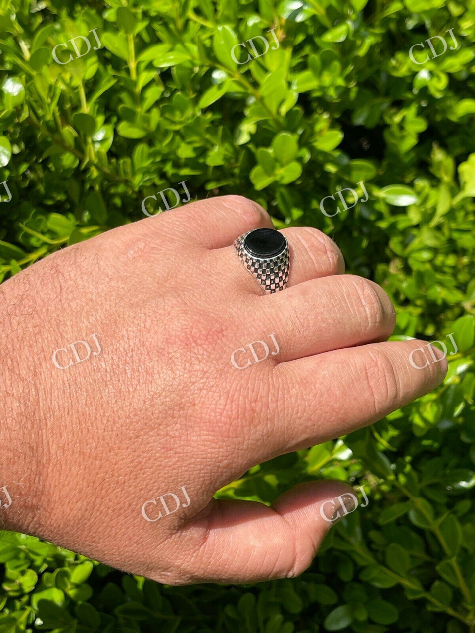 Black Onyx Men's Hip Hop Ring  customdiamjewel   