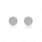 VVS Moissanite Diamond Round Shape Earrings hip hop jewelry CustomDiamJewel