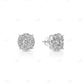 VVS Moissanite Diamond Round Shape Earrings hip hop jewelry CustomDiamJewel