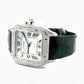 Cartier Santos Stainless Steel Dial Diamond Watch  customdiamjewel   